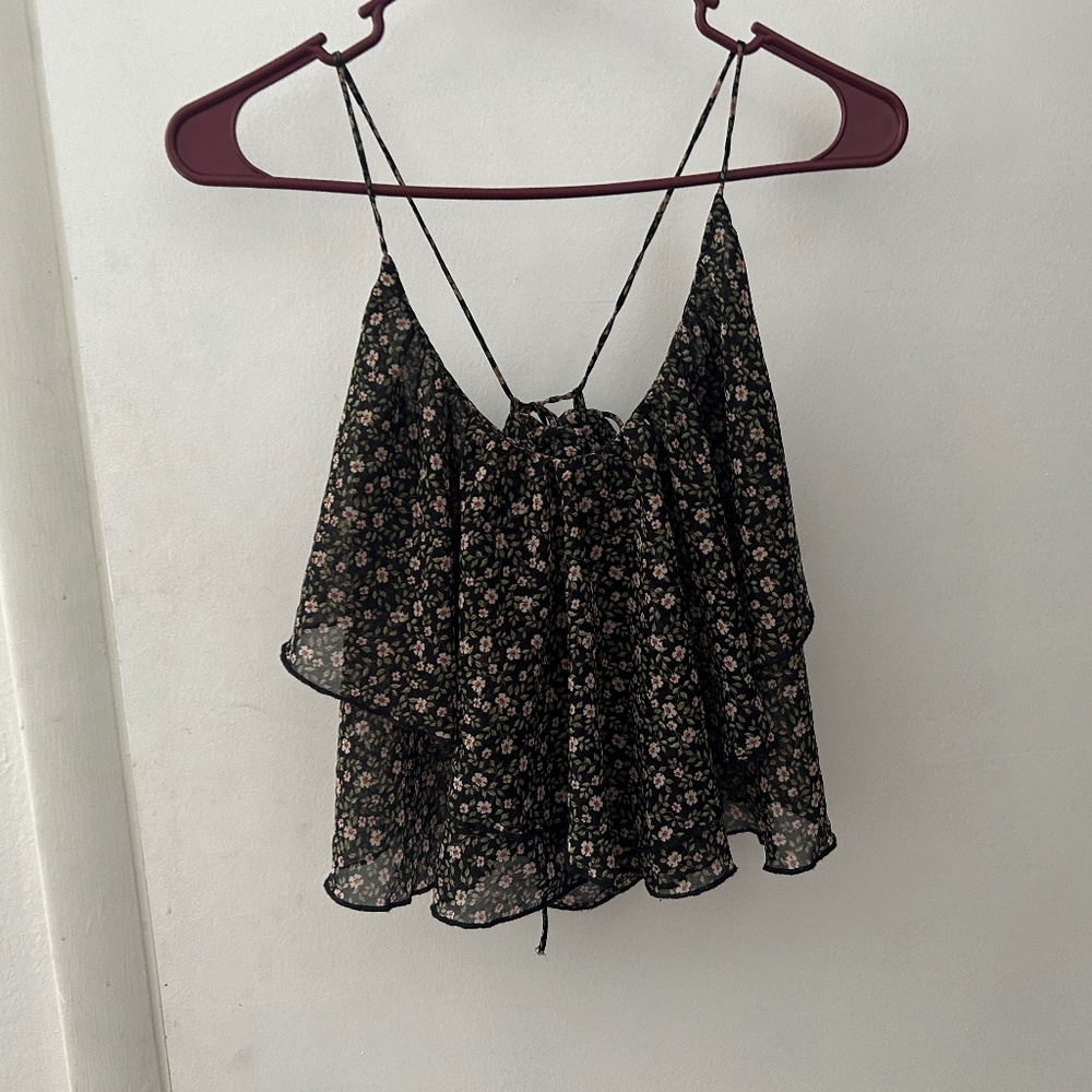 Endless blu tierd crop